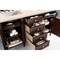 James Martin Vanities Brittany 60in Double Vanity, Burnished Mahogany w/ 3 CM Eternal Marfil Quartz Top 650-V60D-BNM-3EMR - alternate 4